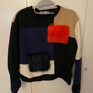 MSGM Color Block Sweatshirt